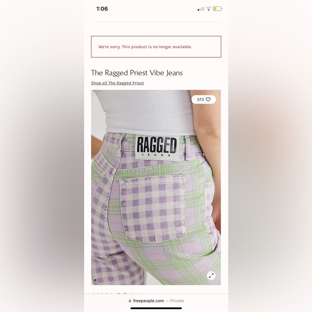 The Ragged Priest Vibe Jeans NWT - Free People